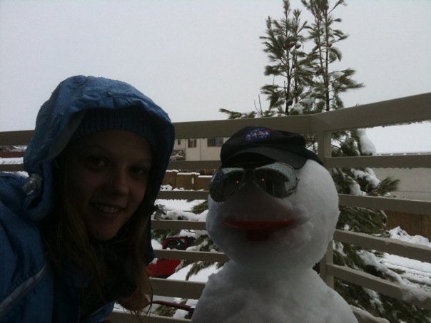 And there is me in next to the snowman to prove that I was there.