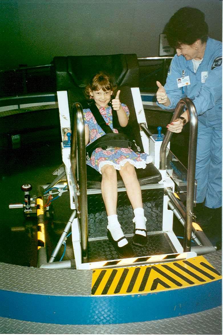 This is a picture of me at Space Center Houston when I was six years old.  It was taken on the historic day when I discovered my calling in life.