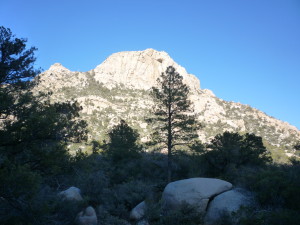 The view of Granite Mountain as we reached our car