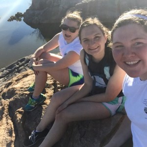 Hiking the Dells with George and Rachel