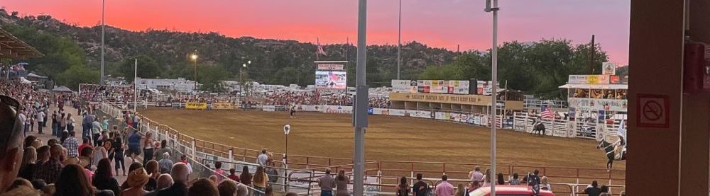 Student Grace Tevaseu at the Prescott 4th of July Rodeo